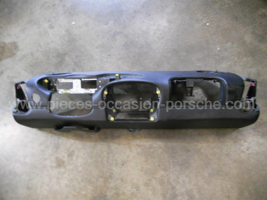 Habillage planche de bord cuir noir Porsche